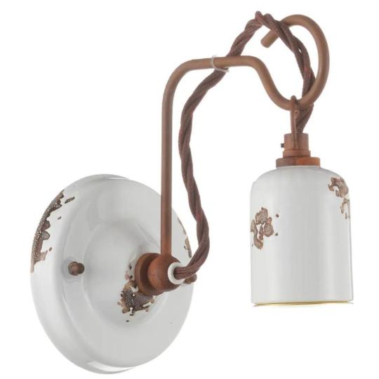 vintage feher rusztikus keramia lampa loft design falikar vilagitas elegans bisztro ferroluce retro paraszthaz lampas retro kezzel keszult lampa mediterran.jpg